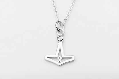 vkngjewelry Pendant Handcrafted Slim Thor's Hammer Silver Pendant