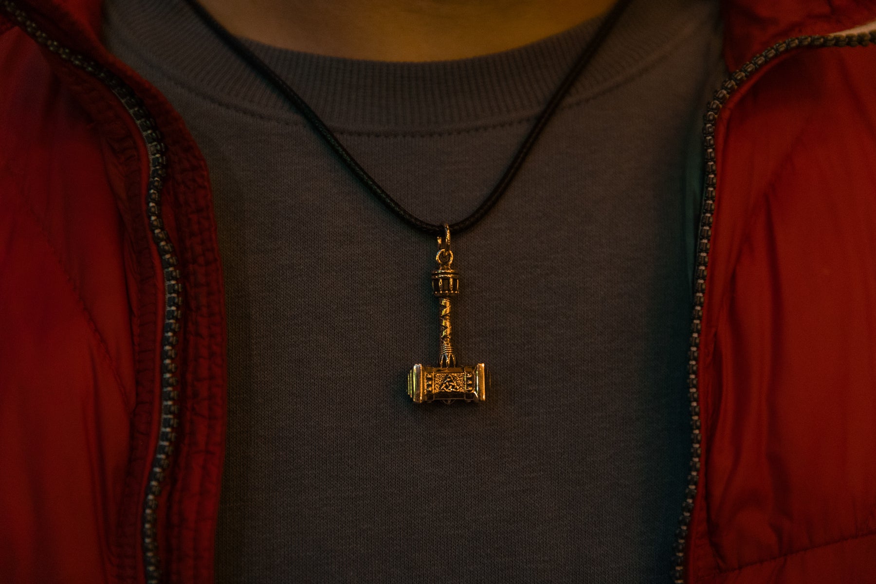 vkngjewelry Pendant Handcrafted Solid Brass Norse Hammer Pendant