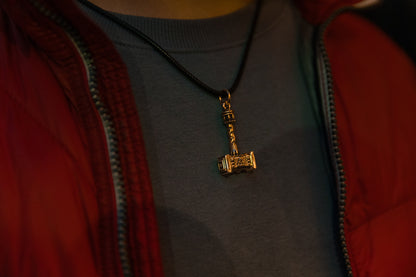 vkngjewelry Pendant Handcrafted Solid Brass Norse Hammer Pendant