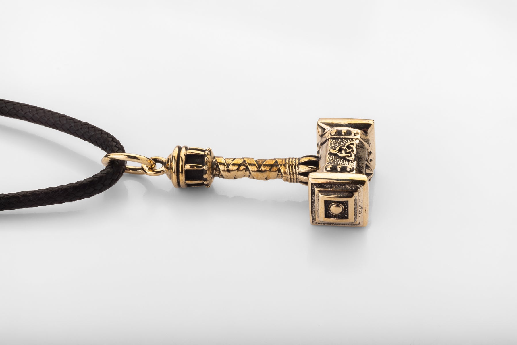 vkngjewelry Pendant Handcrafted Solid Brass Norse Hammer Pendant