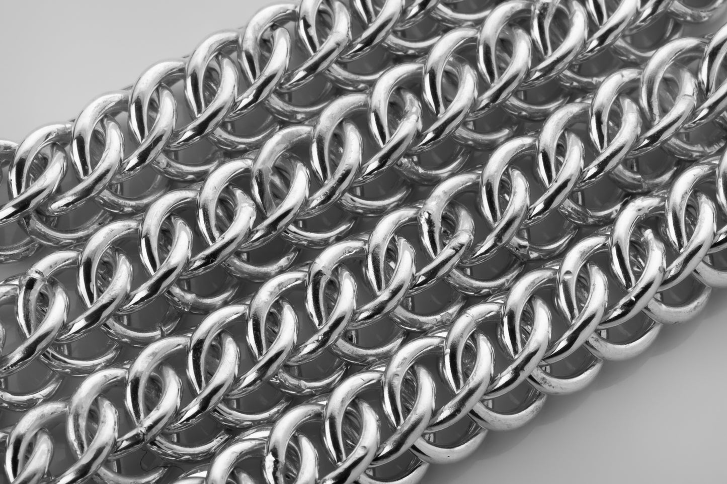 vkngjewelry Pendant Men's Solid Silver Byzantine Necklace with Lobster Clasp