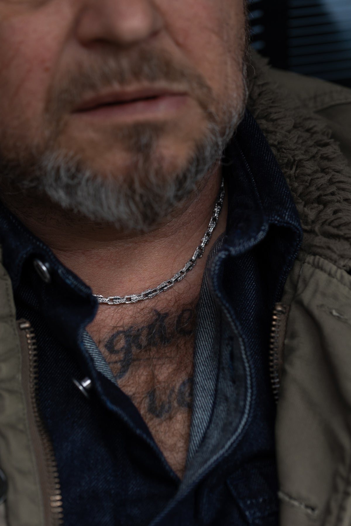 vkngjewelry Pendant Celtic Knot Sterling Silver Men's Chain, Viking Link Necklace