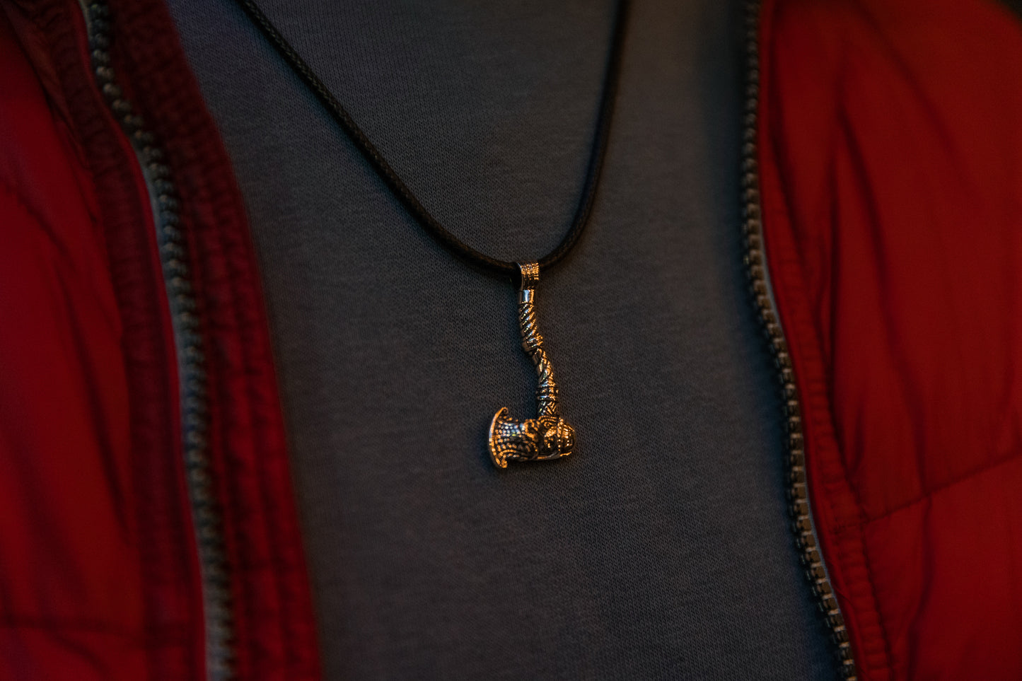 vkngjewelry Pendant Handmade Antique Brass Battle Hammer Necklace