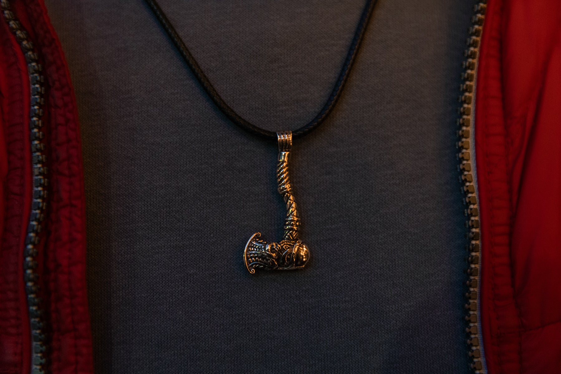 vkngjewelry Pendant Handmade Antique Brass Battle Hammer Necklace