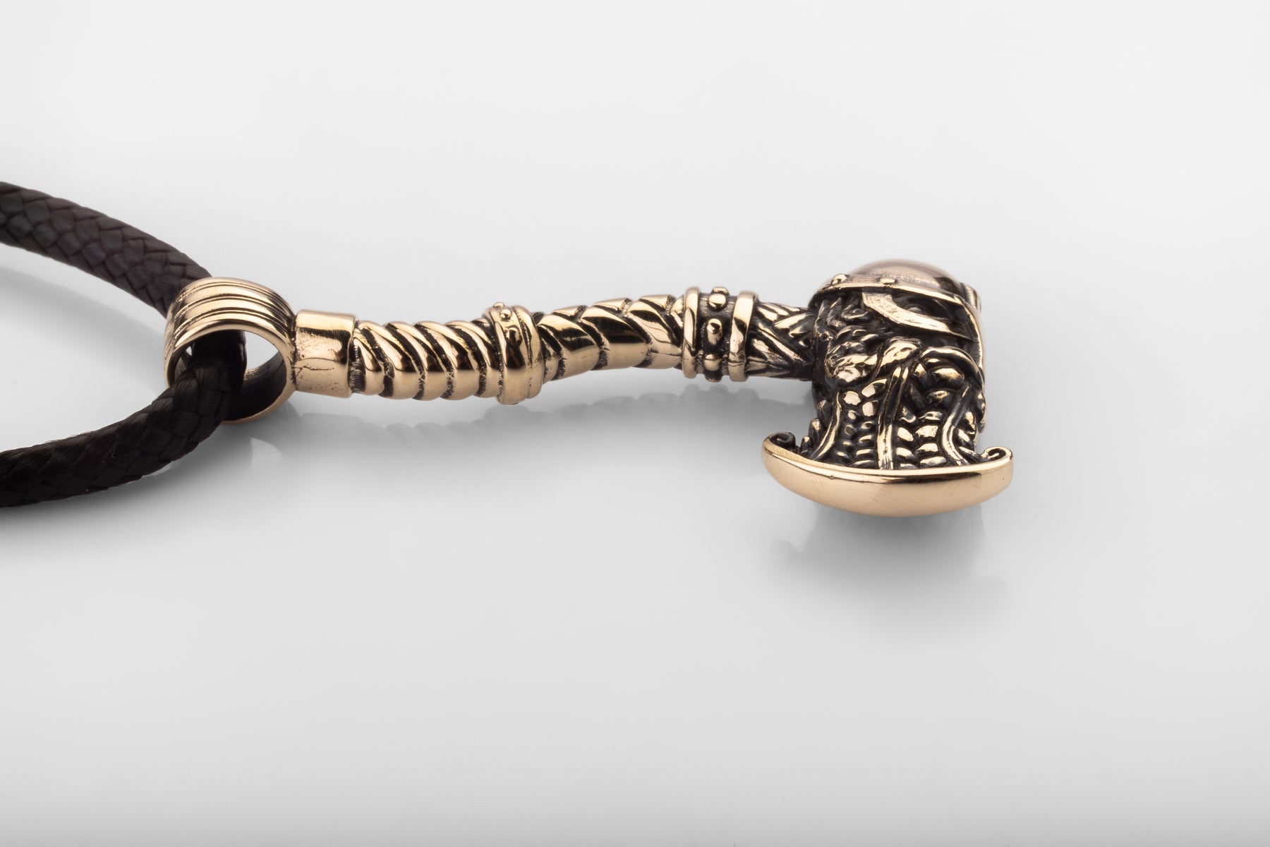 vkngjewelry Pendant Handmade Antique Brass Battle Hammer Necklace