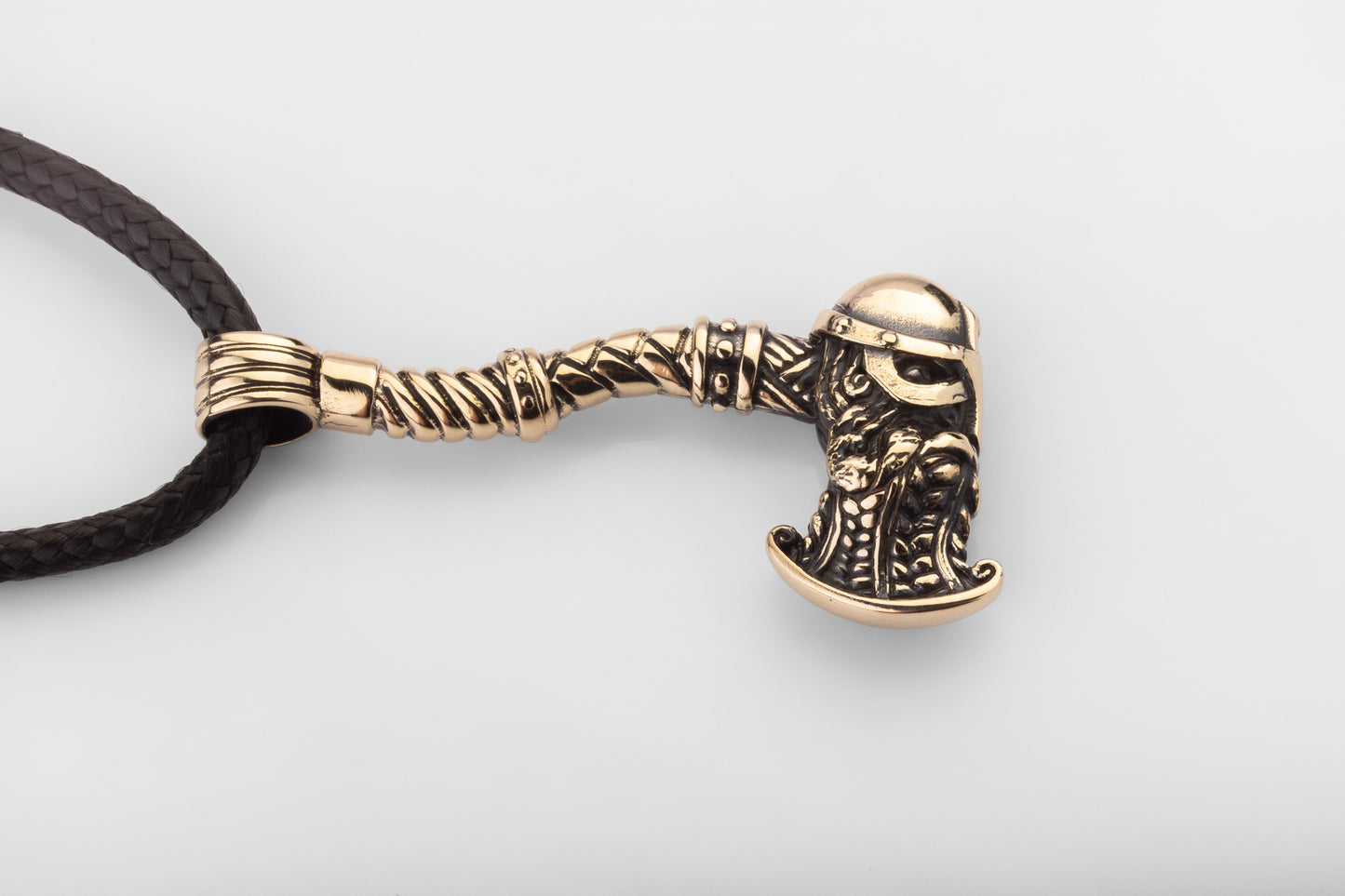 vkngjewelry Pendant Handmade Antique Brass Battle Hammer Necklace