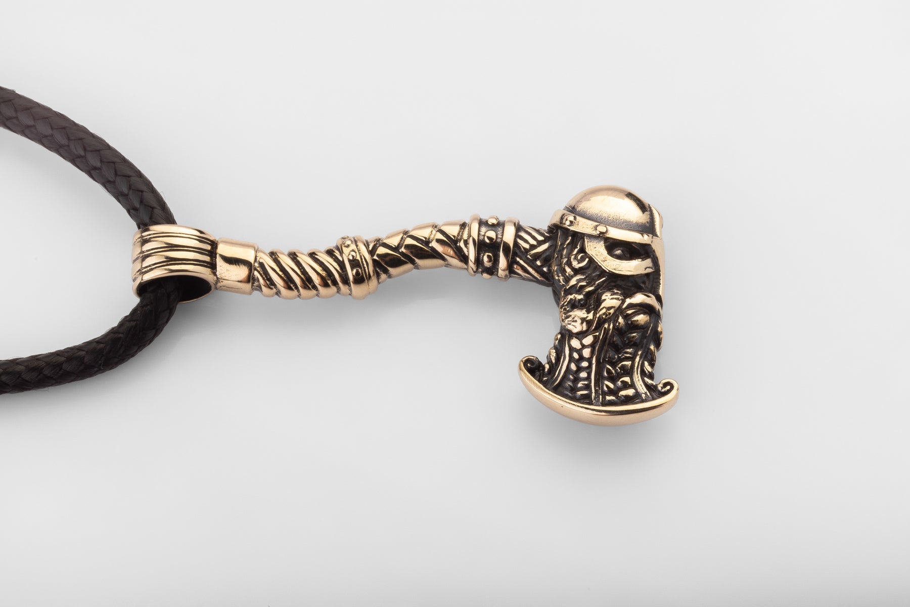 vkngjewelry Pendant Handmade Antique Brass Battle Hammer Necklace