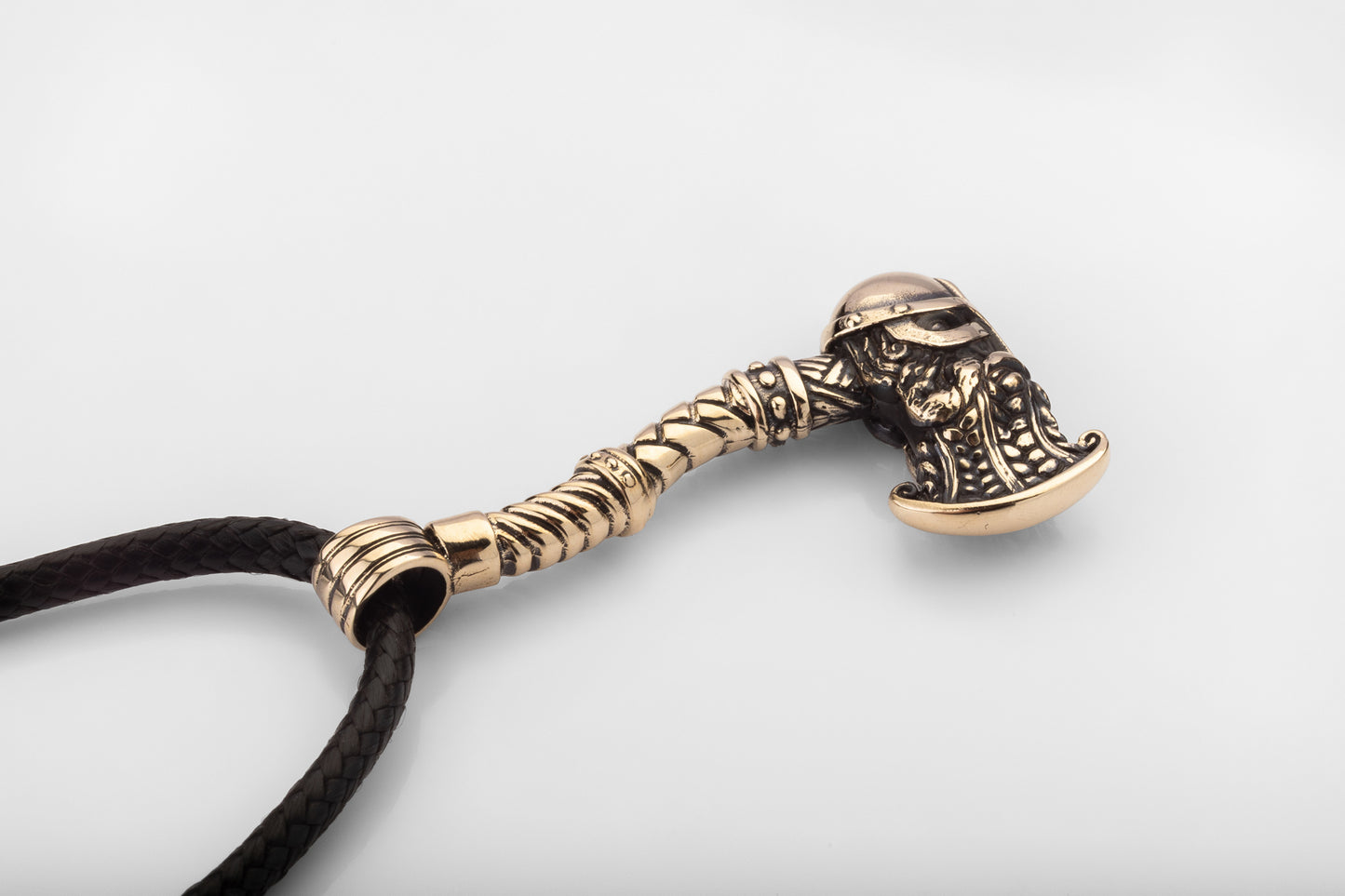 vkngjewelry Pendant Handmade Antique Brass Battle Hammer Necklace