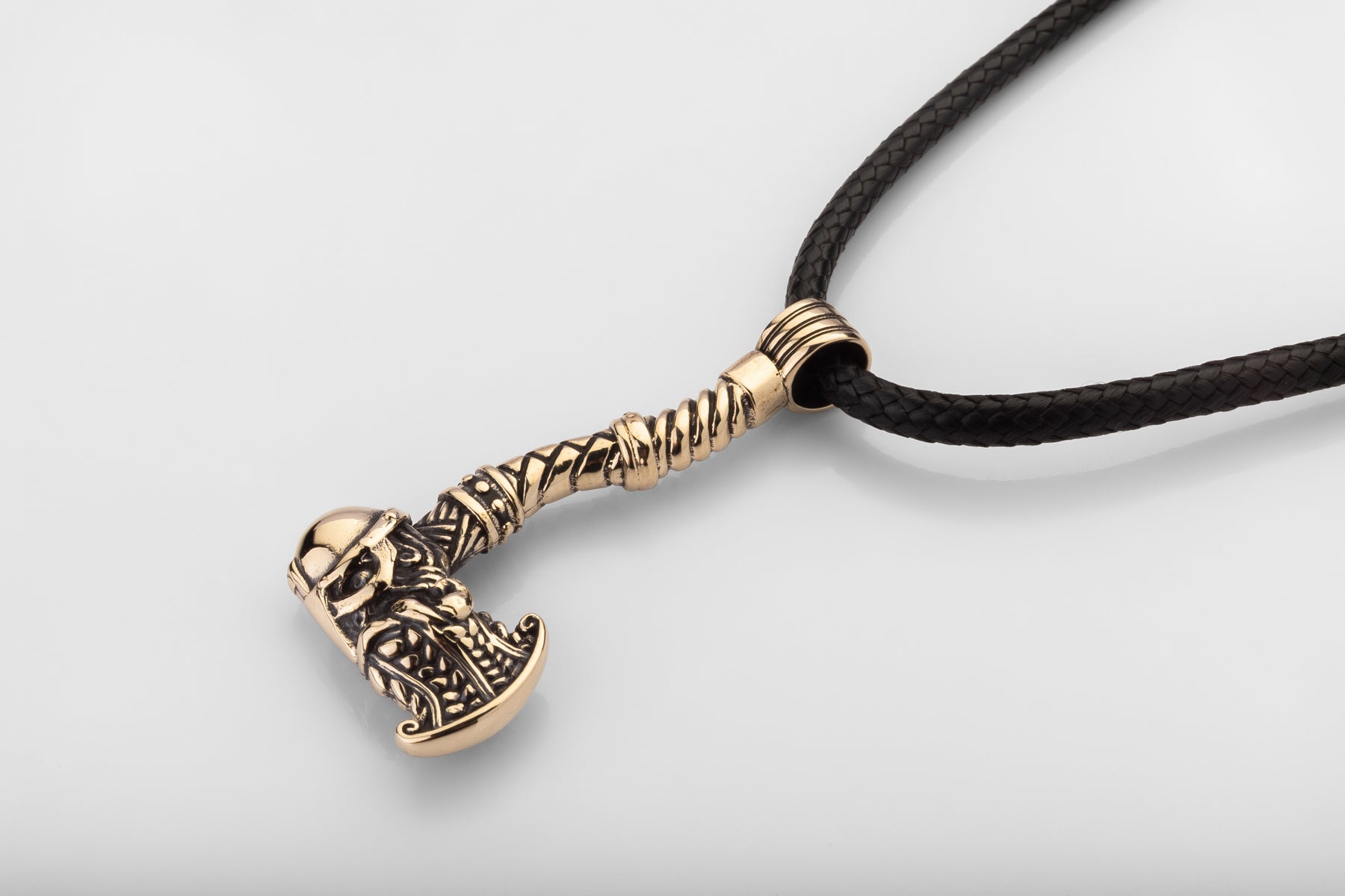 vkngjewelry Pendant Handmade Antique Brass Battle Hammer Necklace