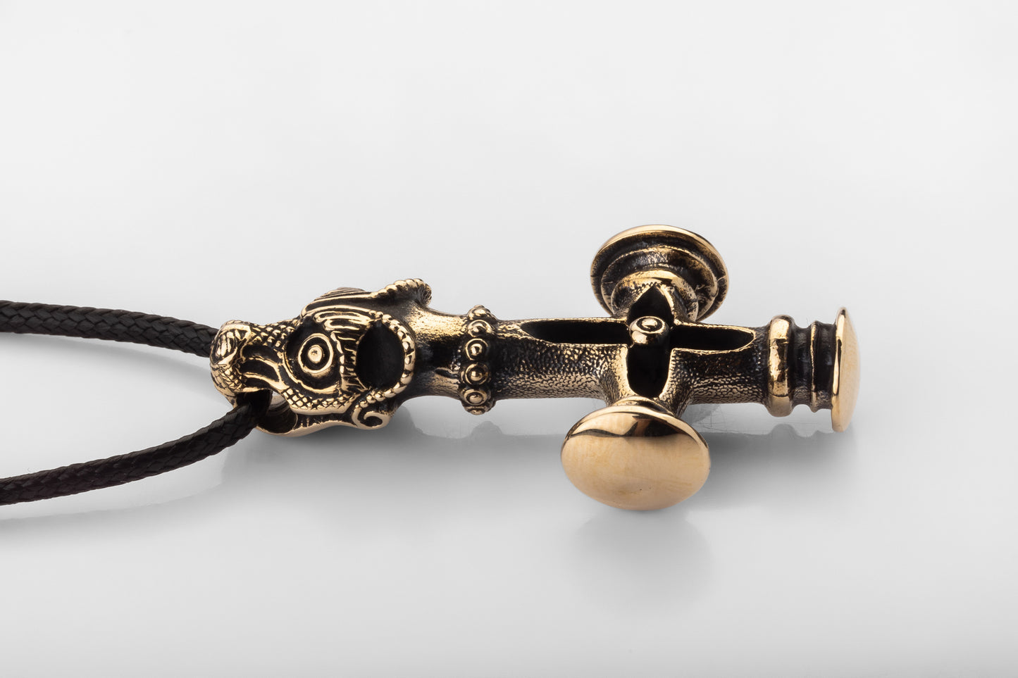 vkngjewelry Pendant Handmade Brass Thor's Hammer Necklace