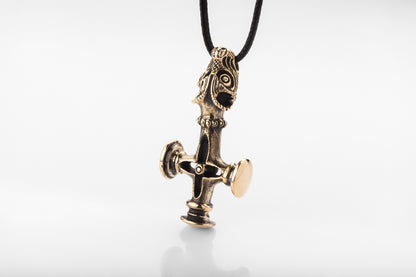 vkngjewelry Pendant Handmade Brass Thor's Hammer Necklace