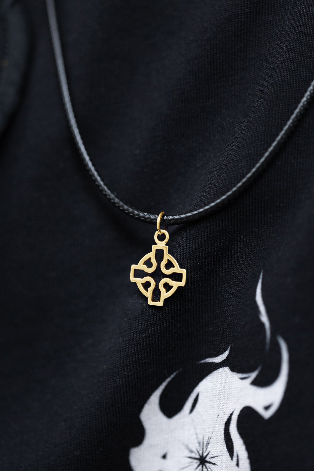 vkngjewelry Pendant Handmade Gold Celtic Cross Pendant