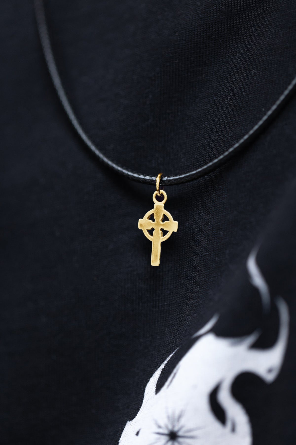 vkngjewelry Pendant Handmade Gold Celtic Cross Pendant V2