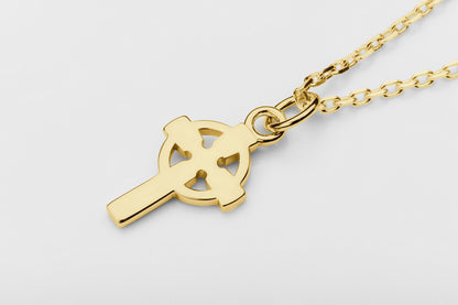 vkngjewelry Pendant Handmade Gold Celtic Cross Pendant V2