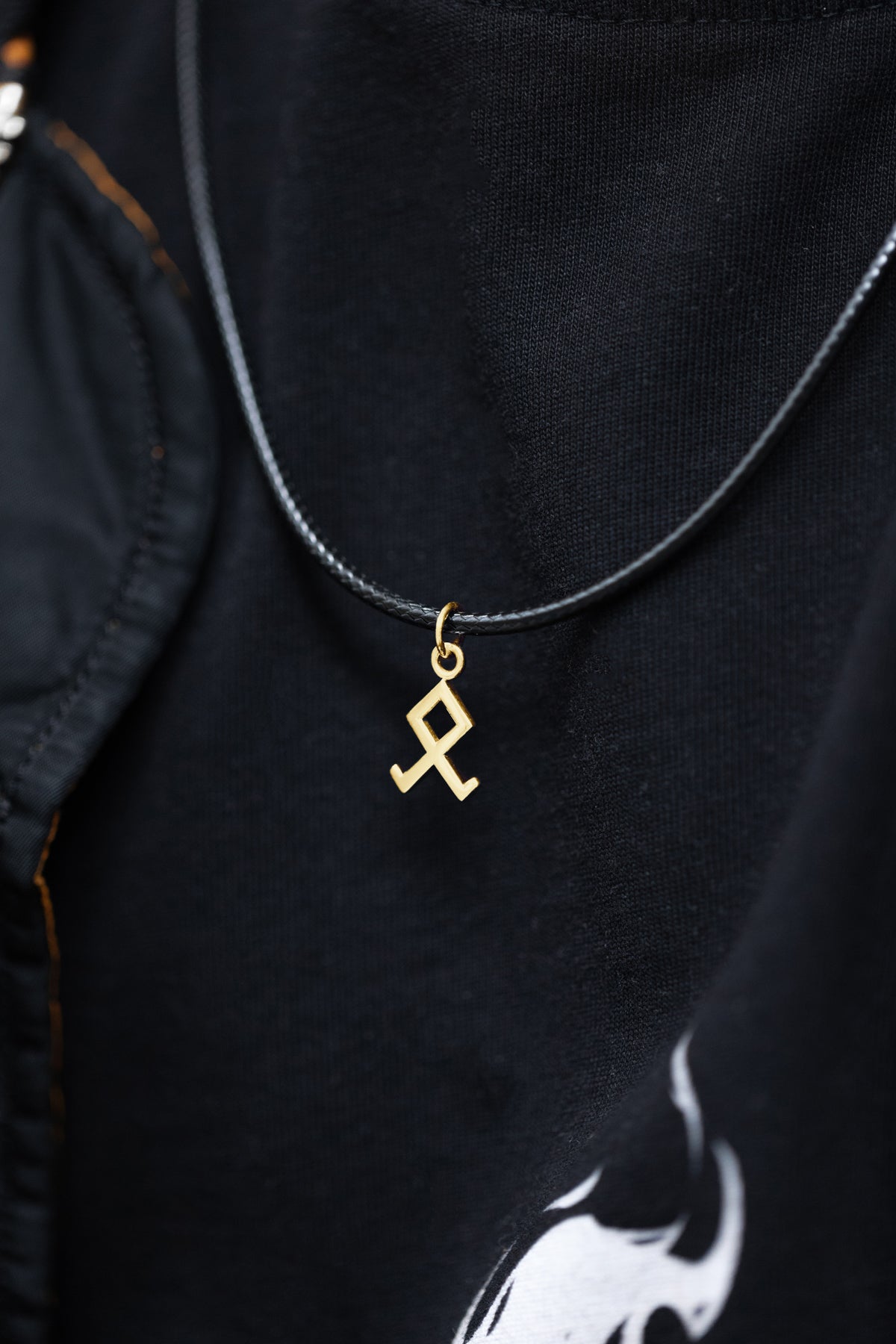 vkngjewelry Pendant Handmade Gold Rune Othala Pendant
