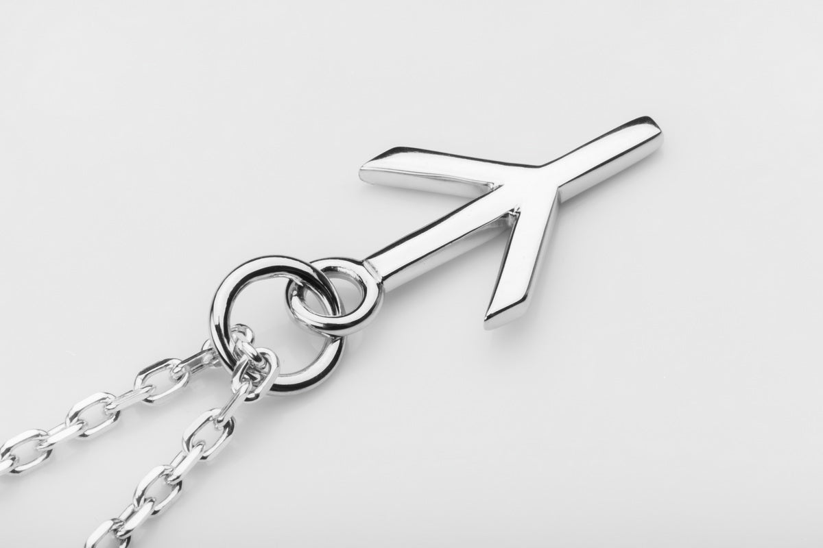 vkngjewelry Pendant Handmade Silver Rune Algiz Pendant