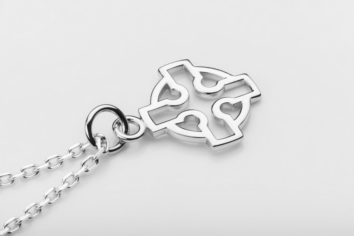 vkngjewelry Pendant Handmade Silver Celtic Cross Pendant