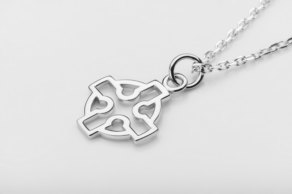 vkngjewelry Pendant Handmade Silver Celtic Cross Pendant
