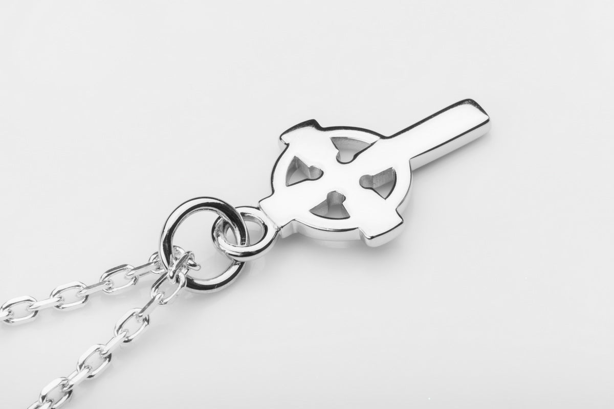 vkngjewelry Pendant Handmade Silver Celtic Cross Pendant V2