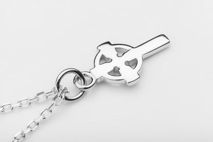 vkngjewelry Pendant Handmade Silver Celtic Cross Pendant V2