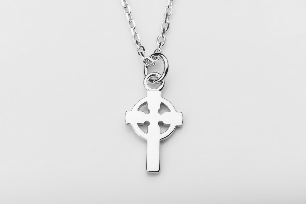 vkngjewelry Pendant Handmade Silver Celtic Cross Pendant V2