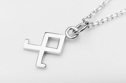 vkngjewelry Pendant Handmade Silver Rune Othala Pendant