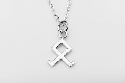 vkngjewelry Pendant Handmade Silver Rune Othala Pendant
