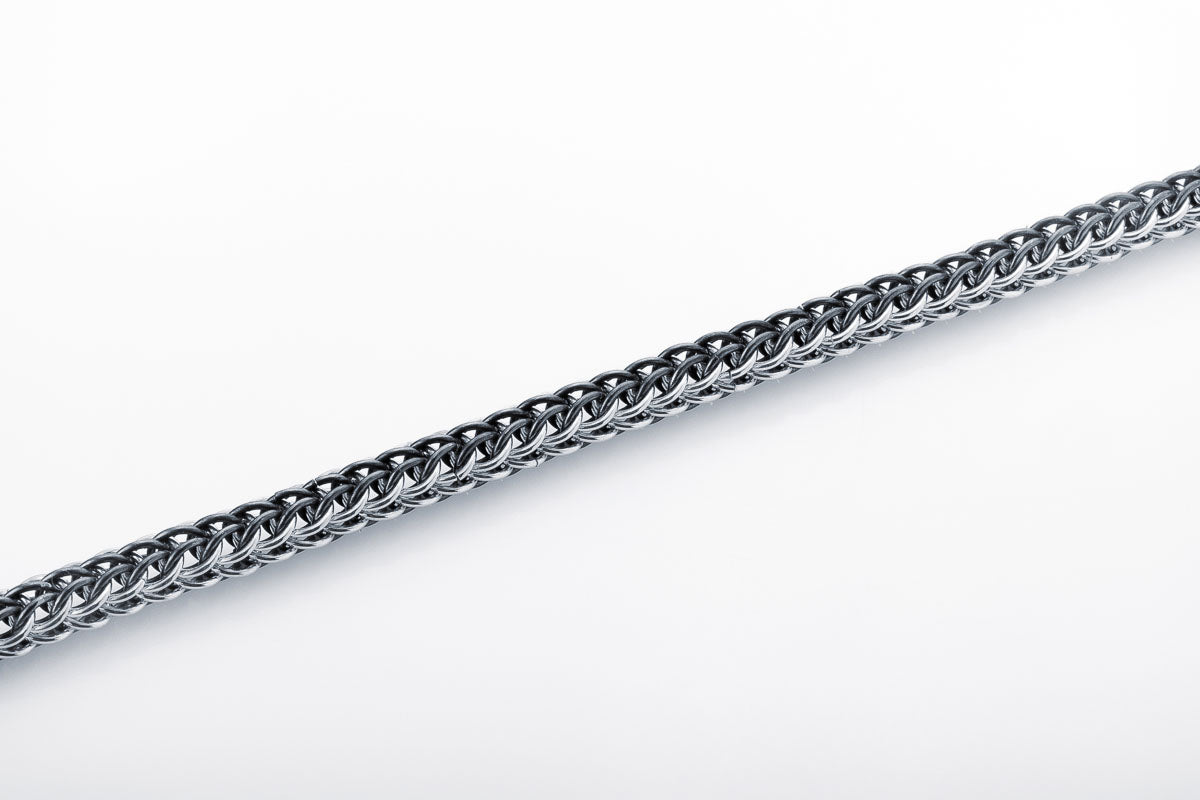 vkngjewelry Bracelet Handmade Sterling Silver Wolf Heads Bracelet