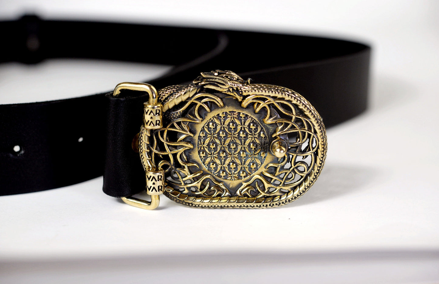 vkngjewelry Belt Handmade Viking Valknut Brass Belt Buckle