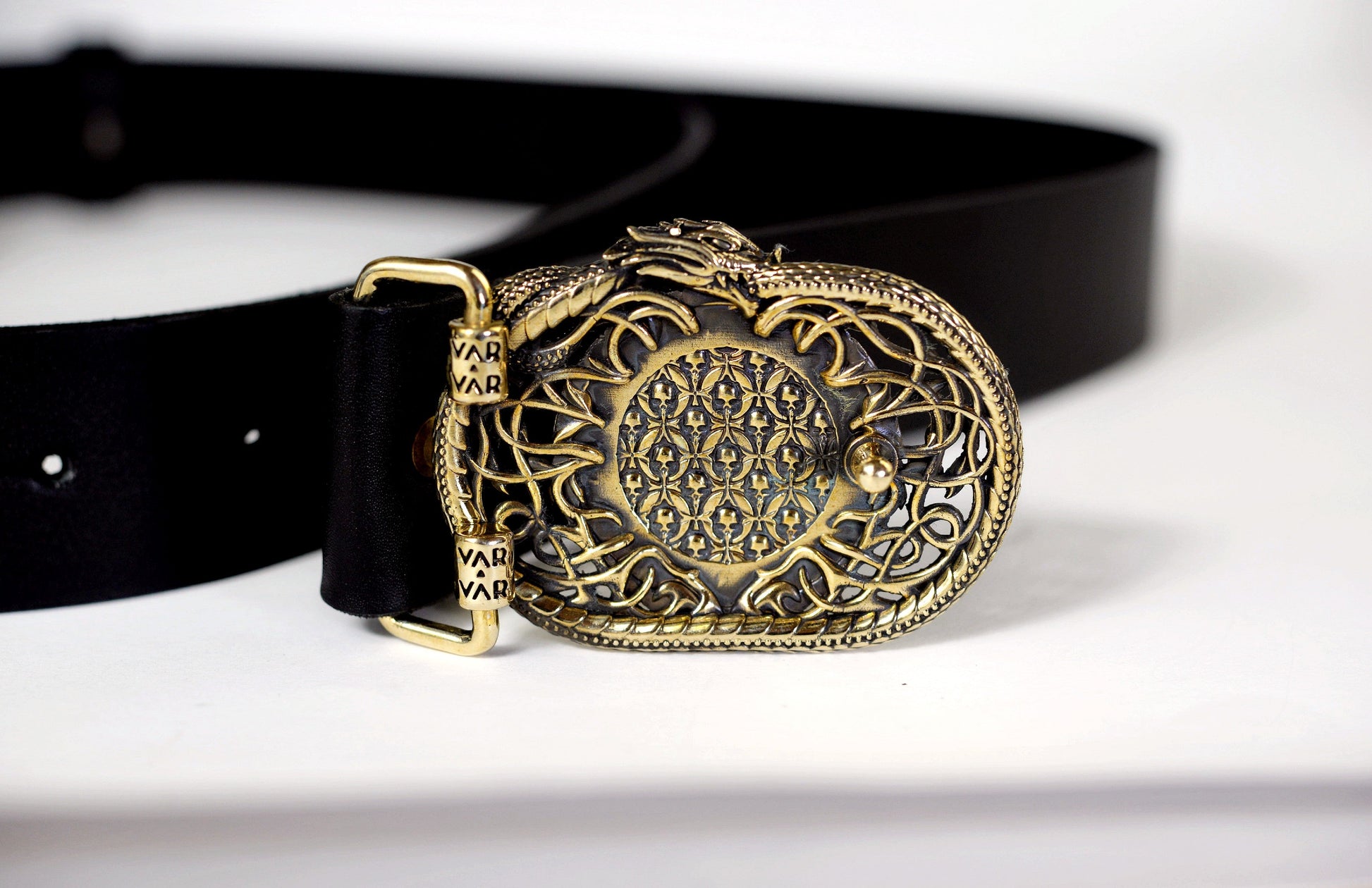 vkngjewelry Belt Handmade Viking Valknut Brass Belt Buckle