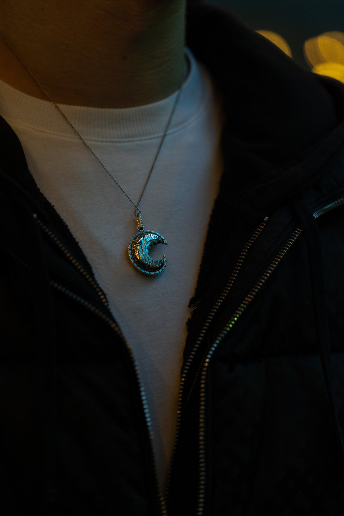 vkngjewelry Pendant Handcrafted Head of the Scheldt Silver Pendant