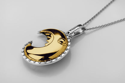 vkngjewelry Pendant Handcrafted Head of the Scheldt Silver Pendant