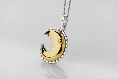 vkngjewelry Pendant Handcrafted Head of the Scheldt Silver Pendant