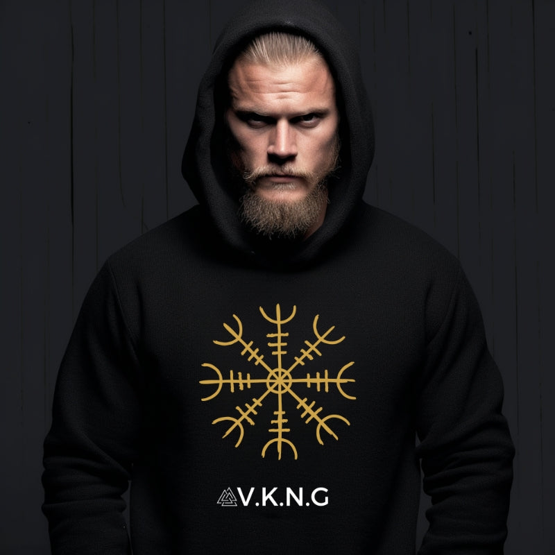 Yelmo de temor Aegishjalmr V.K.N.G™ sudadera con capucha| Hecho bajo ...