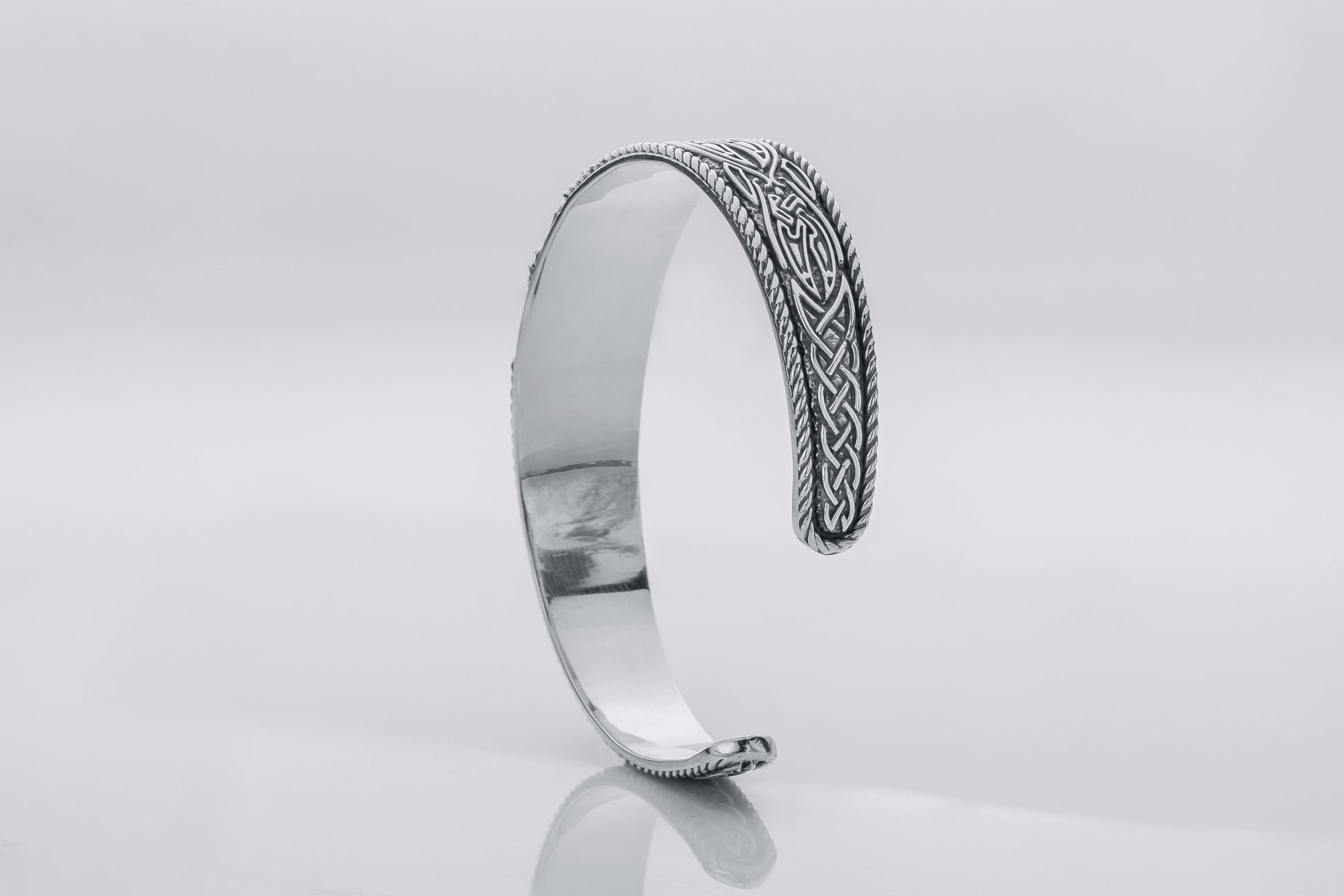 vkngjewelry Bracelet Handcrafted  Helm of Awe and Celtic Ornament Arm Ring