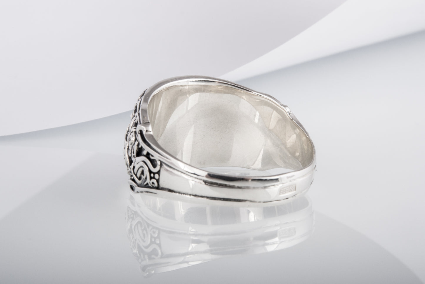 vkngjewelry Ring Handcrafted Helm Of Awe Mammen Style Sterling Silver Ring