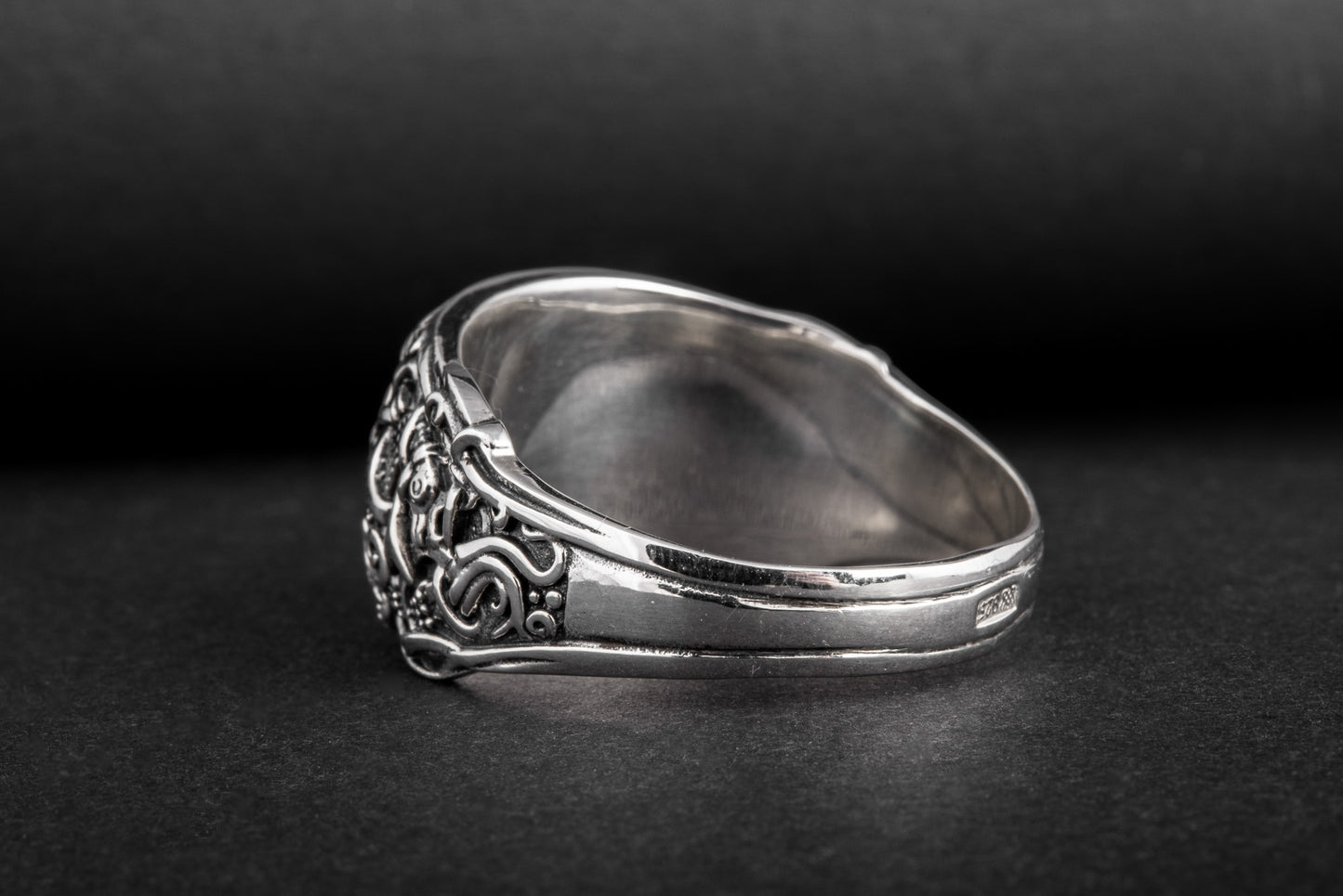 vkngjewelry Ring Handcrafted Helm Of Awe Mammen Style Sterling Silver Ring