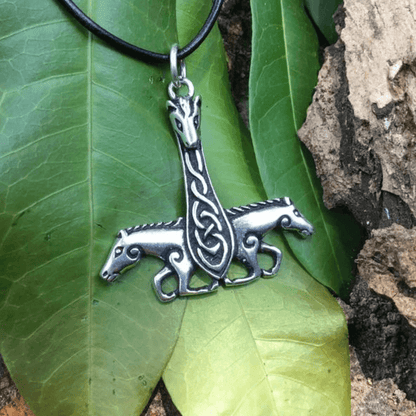 vkngjewelry Pendant Horse Thor Hammer  925 STERLING SILVER PENDANT