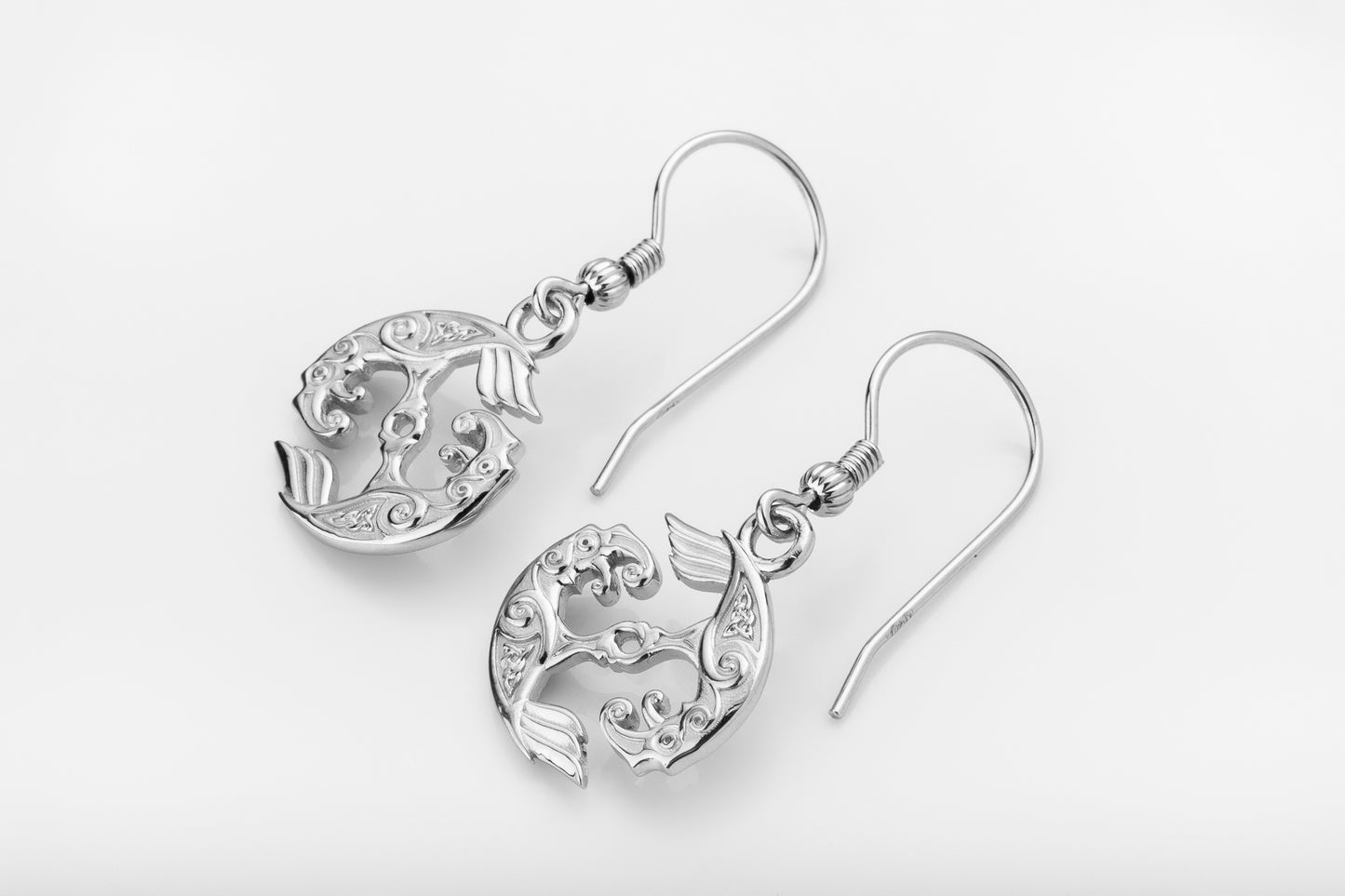 vkngjewelry Earrings Huginn & Muninn Earrings, Silver Ravens of Odin