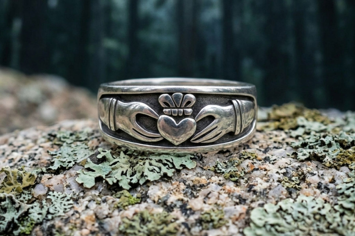 vkngjewelry Ring Irish Claddagh Wedding 925 Sterling Silver