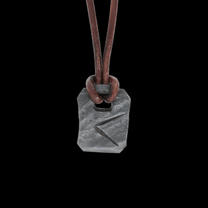 vkngjewelry Pendant Kenaz Rune Forged Pendant