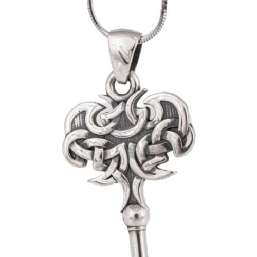 vkngjewelry Pendant Key Viking Ornament Sterling Silver Pendant