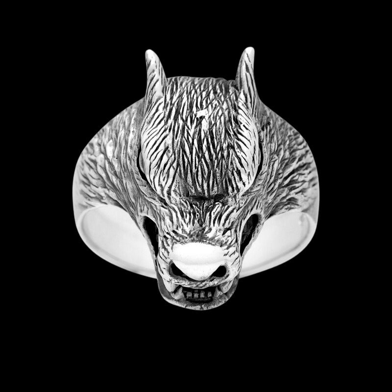 vkngjewelry Bagues Legendary Wolf Sterling Silver Ring