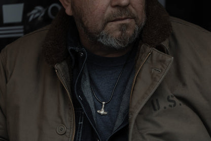 vkngjewelry Pendant Brass Mammen Axe Pendant Handcrafted Thor’s Hammer Necklace