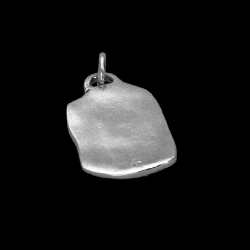 vkngjewelry Pendant Manald Rune Stone Sterling Silver Pendant