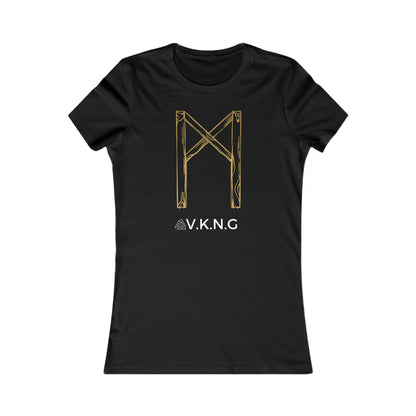 Printify T-Shirt Mannaz Rune V.K.N.G™ T-shirt Girly Cut