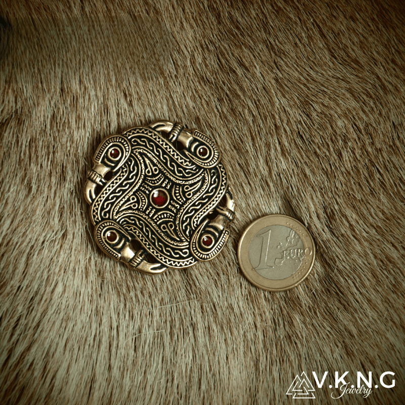 vkngjewelry brooch Merovingian Disc Brooch