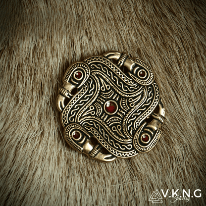 vkngjewelry brooch Merovingian Disc Brooch