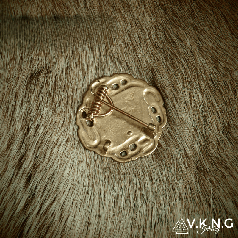 vkngjewelry brooch Merovingian Disc Brooch