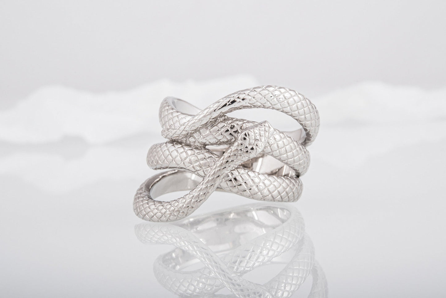 vkngjewelry Ring Handcrafted Midgard Snake Gold Ring